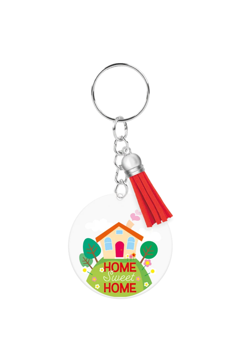 Acryl-Schlüsselanhänger „Home sweet home“