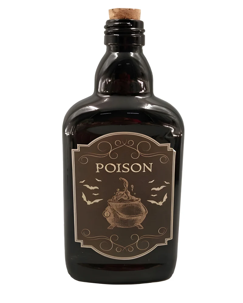 Schwarze Zaubertrank & Gift Flasche 19cm