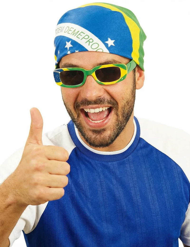 Brasilien-Kopftuch 55 cm x 55 cm