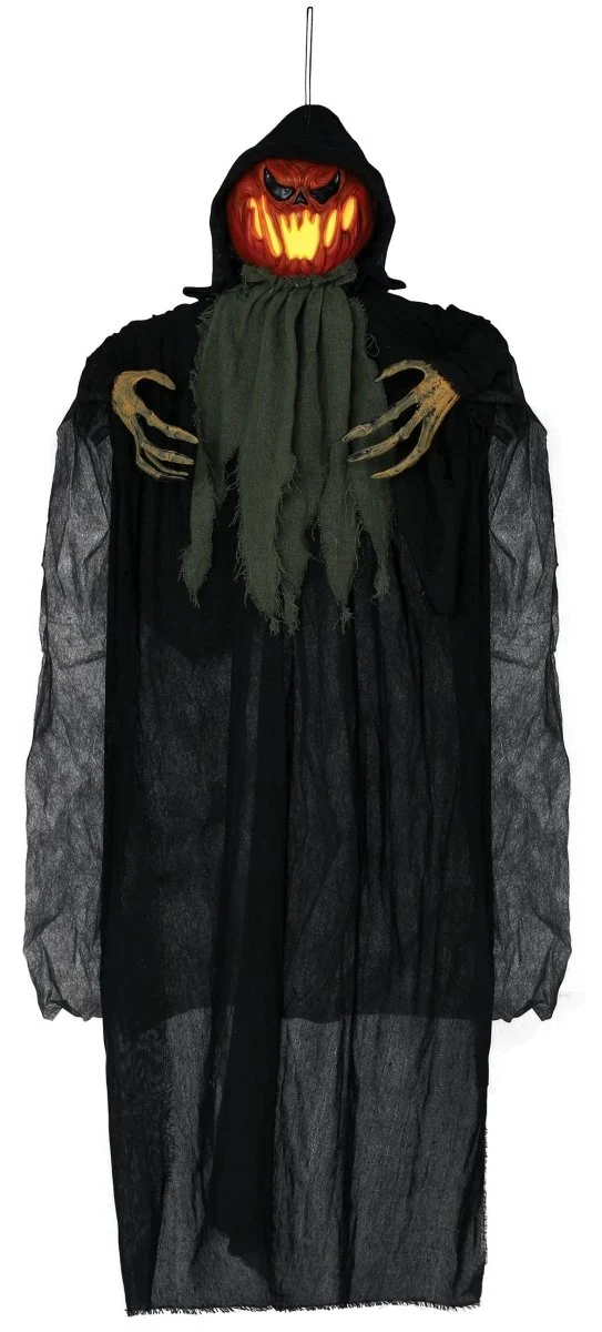 Halloween Puppe Kürbis mit Licht 1,2m