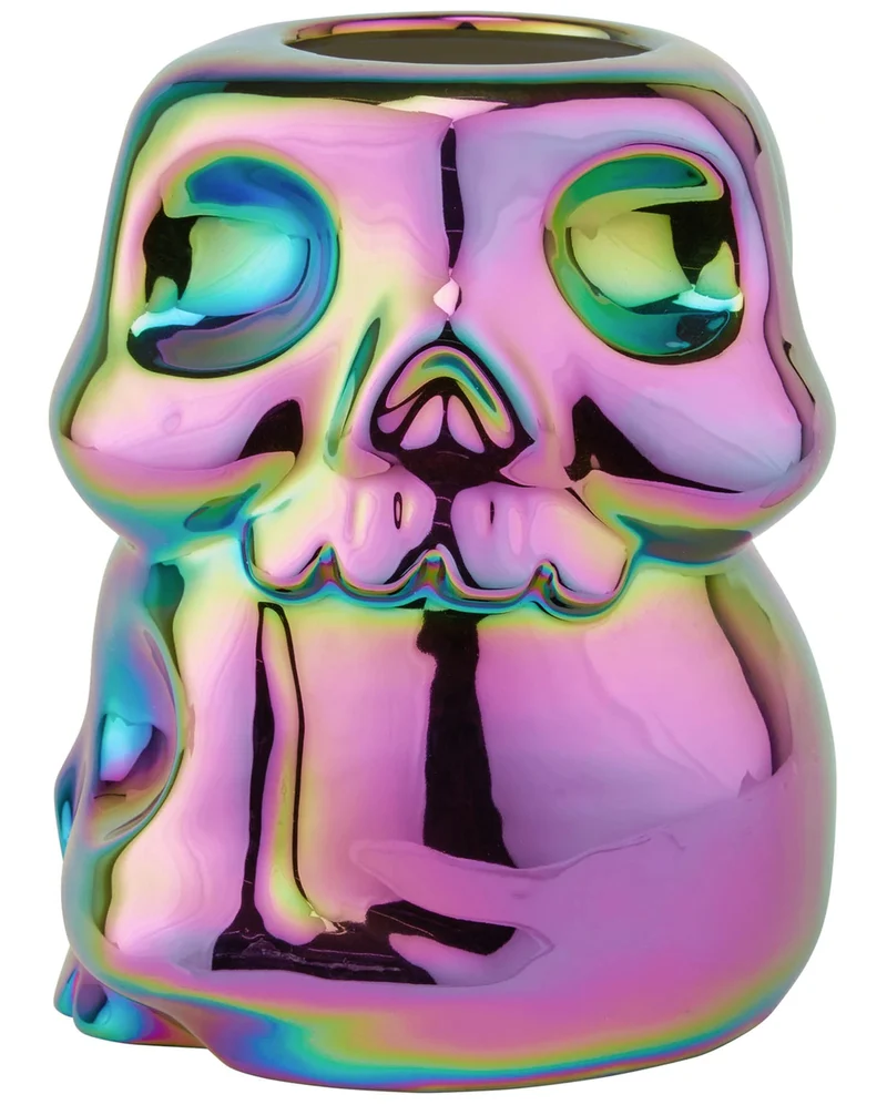 Regenbogen Totenkopf Vase KILLSTAR