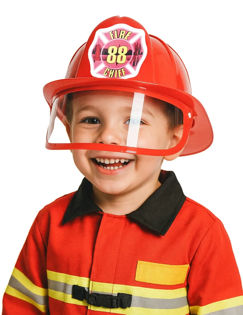 Roter Feuerwehr-Helm für Erwachsene