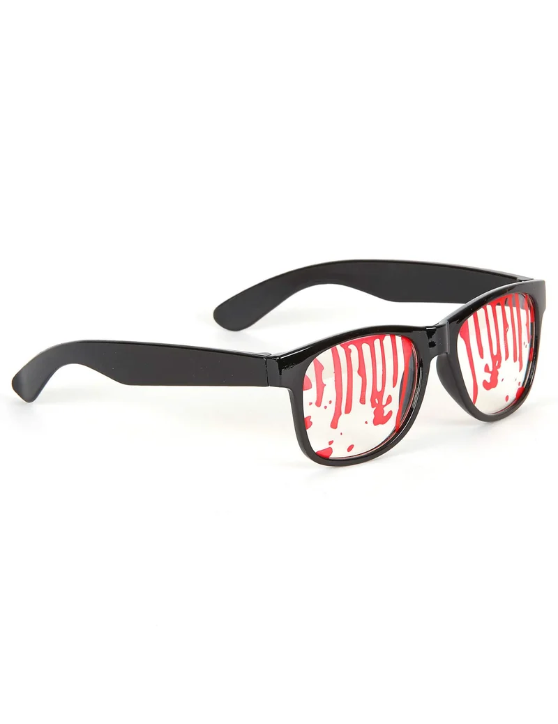Brille mit Blutflecken