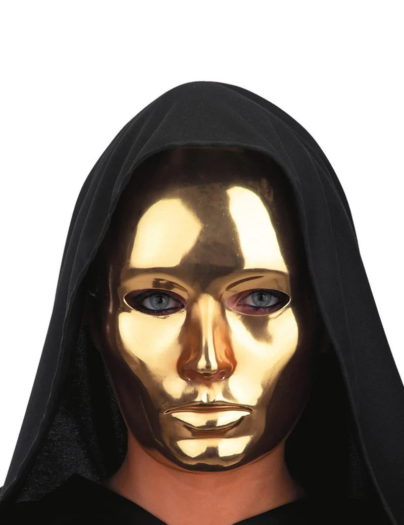 Gold glänzende Maske für Erwachsene
