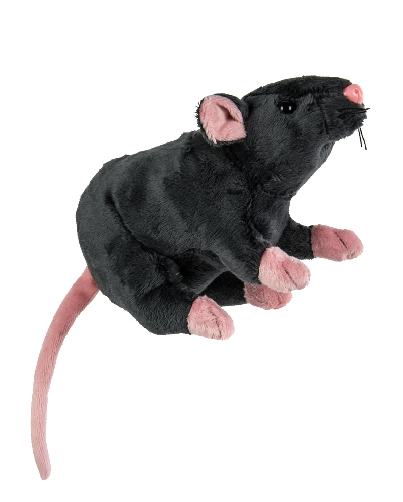 Graue Plüschratte 19cm