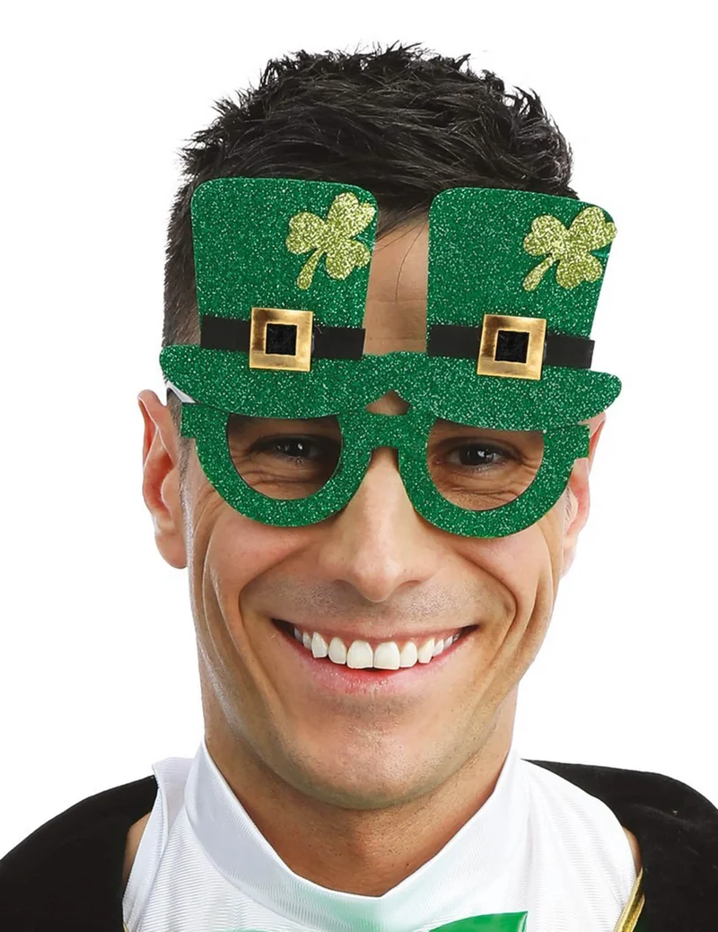 St. Patrick's Day Hut-Brille für Erwachsene