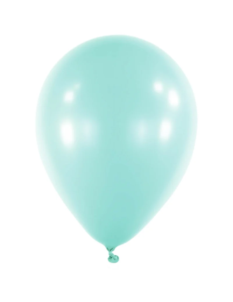 100 Mini-Latexballons Pastellmint 13 cm für Bogen und Würfel