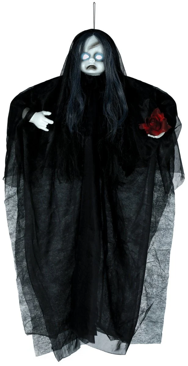 Halloween Puppe mit Licht und Sound 90cm