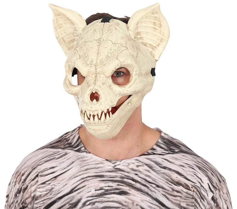 Halloween Maske mit bewegter Fledermaus