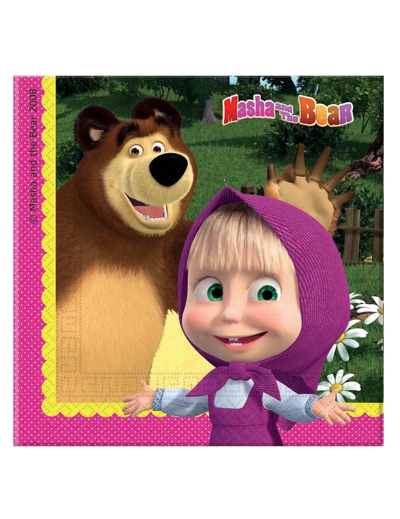 20 Papierservietten Mascha und der Bär™