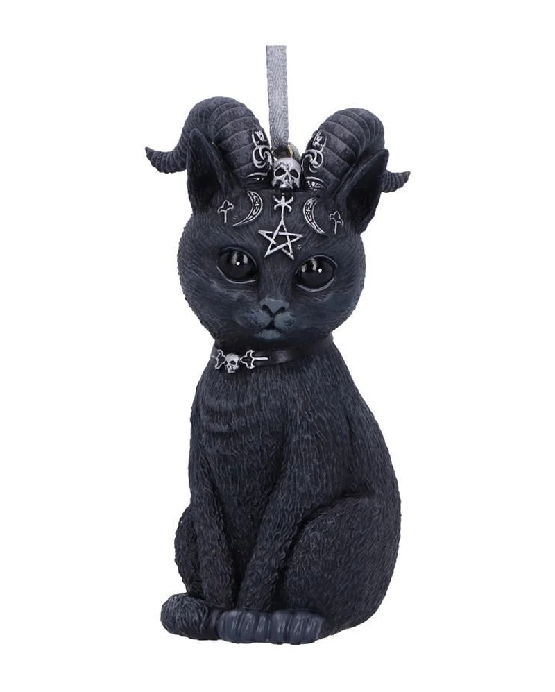 Pawzuph Hexenkatze Christbaumkugel 10cm