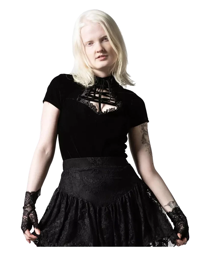 Malady Lace-Up Top KILLSTAR