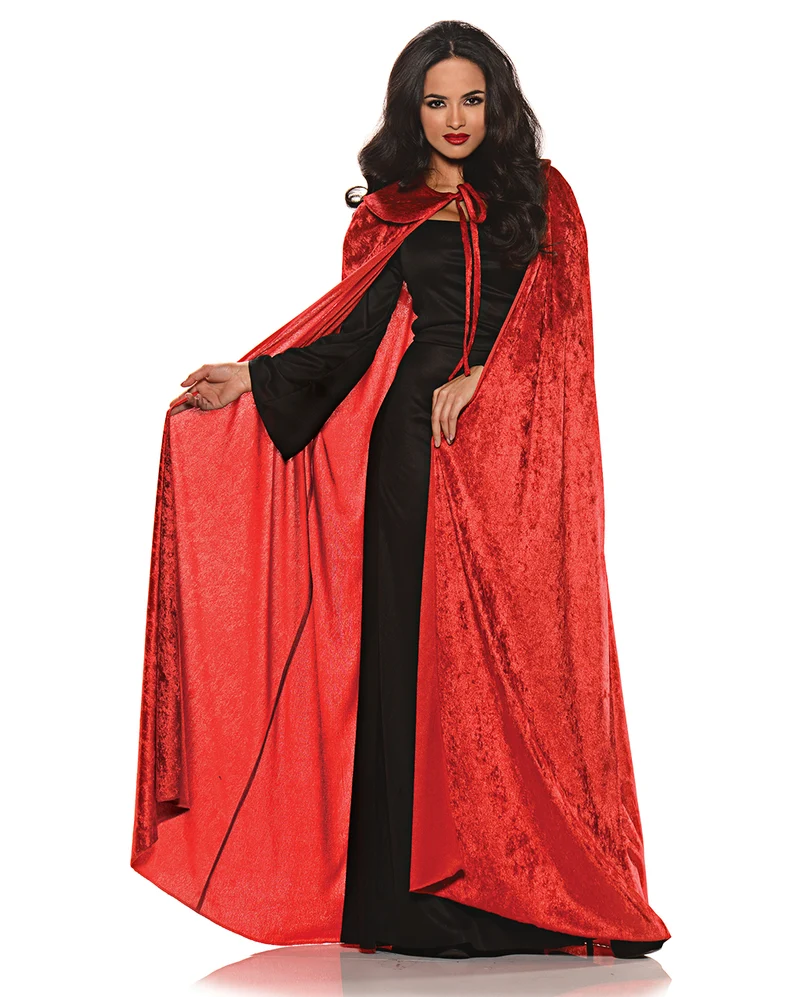 Samt Cape rot