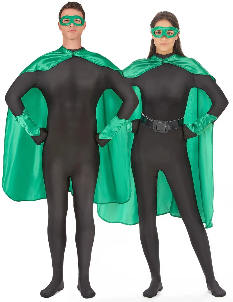 Superheldenkostüm für Frauen und Männer -grün