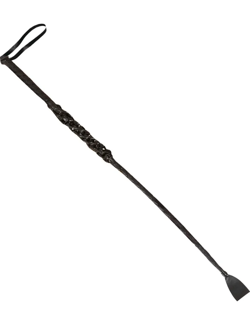 Leder Krabatsche Peitsche schwarz