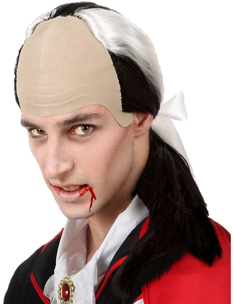 Vampir Perücke hohe Stirn für Herren