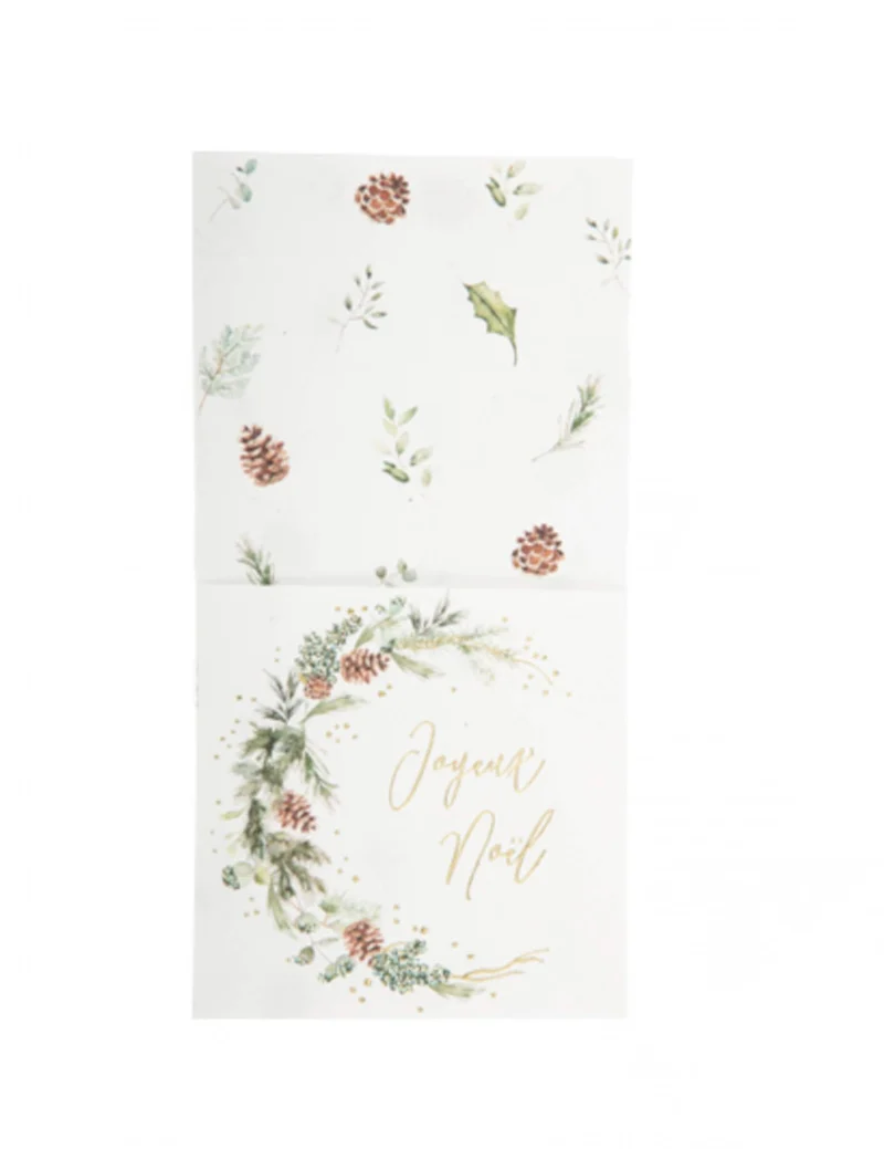 8 Besteckhalter Zauberwald 10 x 20 cm Frohe Weihnachten