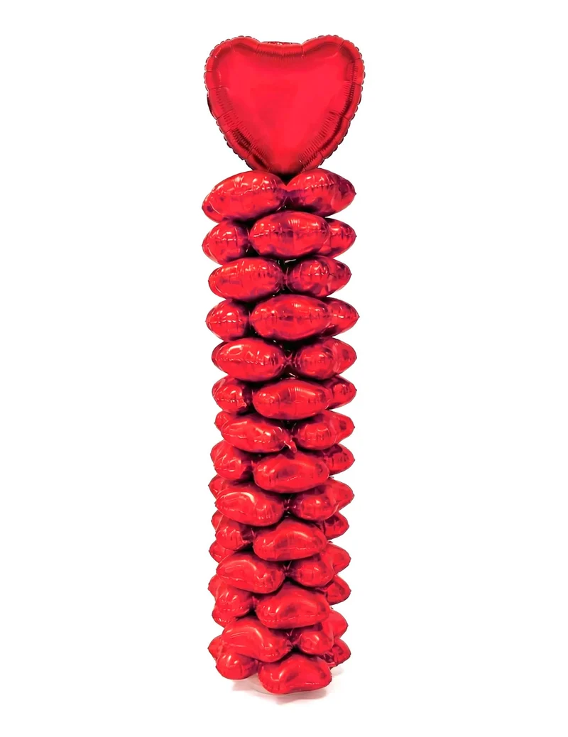 Valentinstag Ballon-Säulen-Set Herz 160 cm