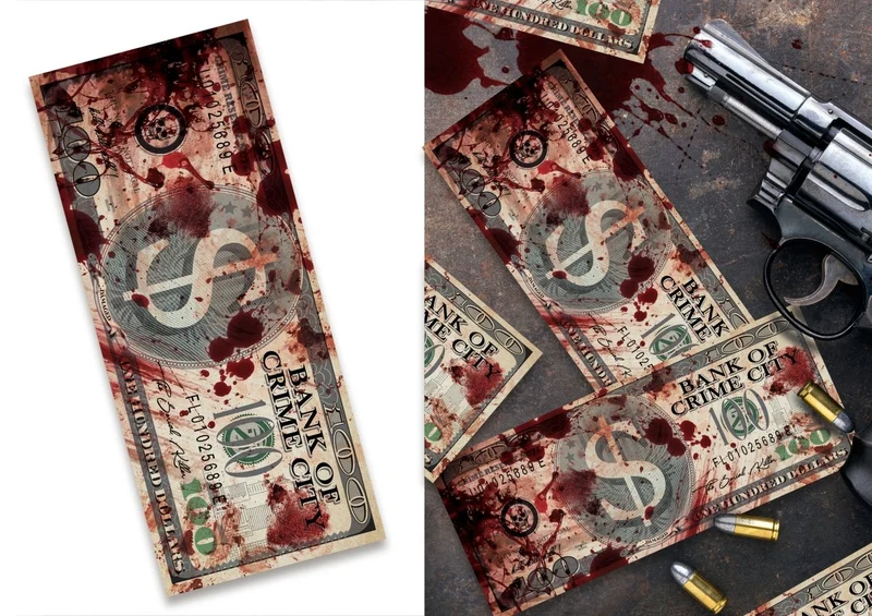 Halloween Falschgeld Dollars 15cm