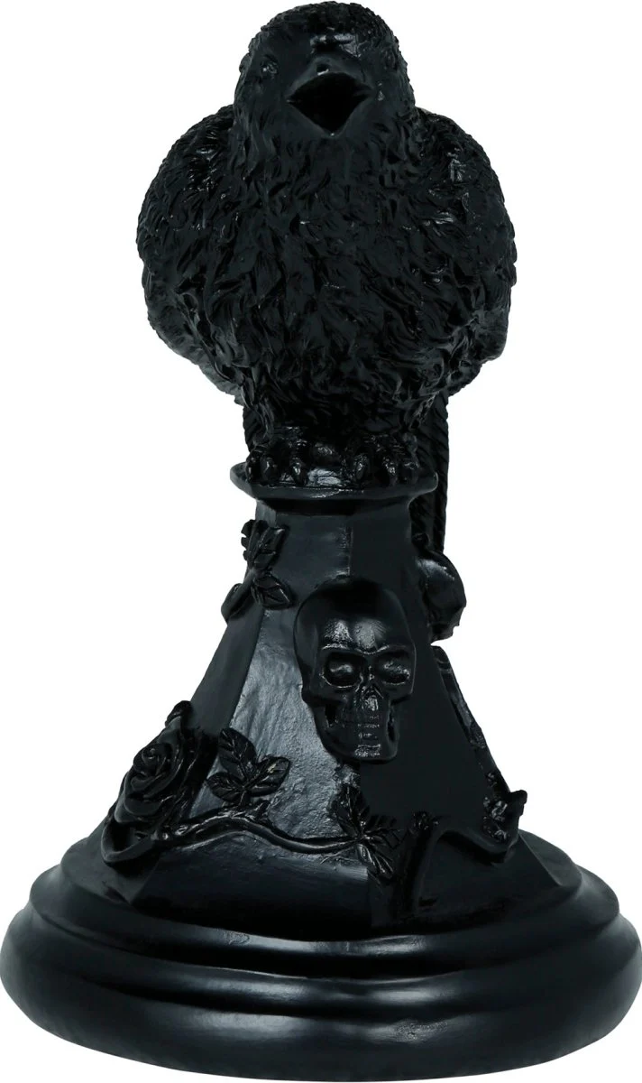 Krähe Kerzenhalter 16cm