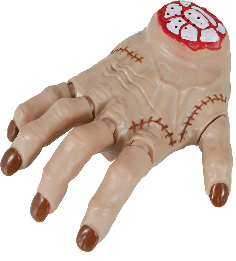 Halloween Fake Hand beweglich mit Fernsteuerung 18cm