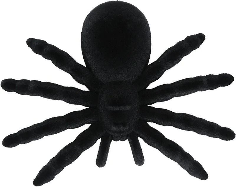 Schwarze Fake Spinne 14cm