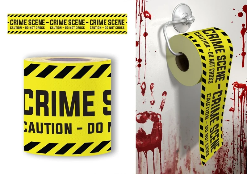 Halloween Toilettenpapier Crime Scene 2pcs