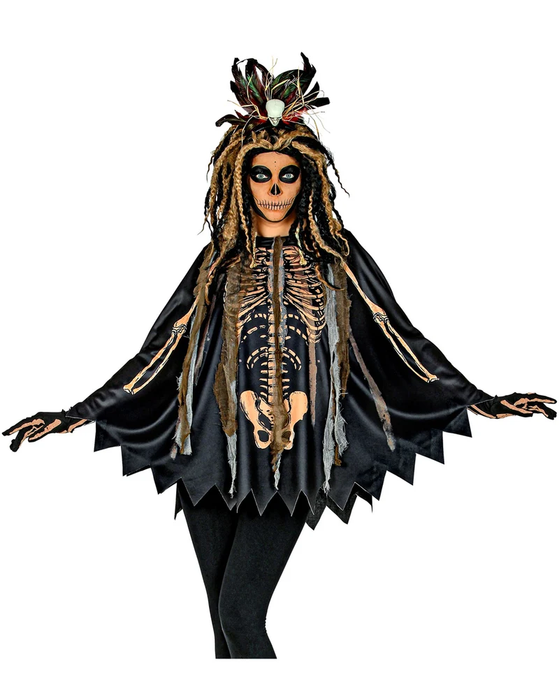 Voodoo Hexe Poncho