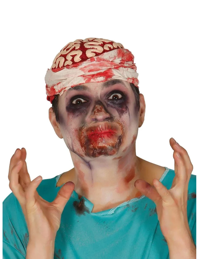 Verschlossener Mund Halloween-Spezialeffekt für Erwachsene rot