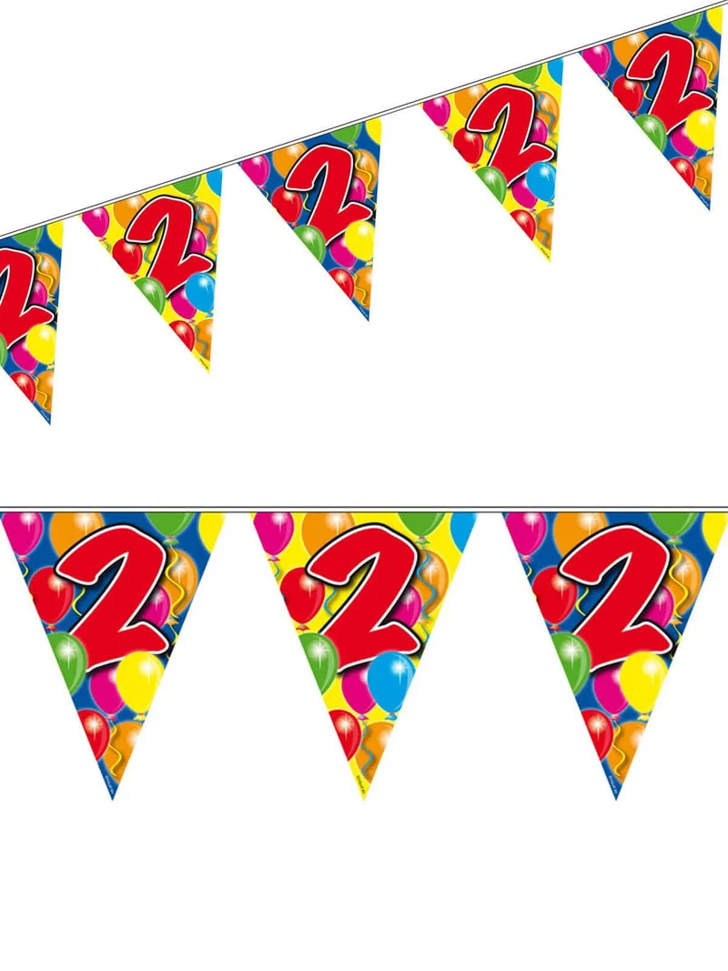 Wimpelgirlande für 2 Jahre