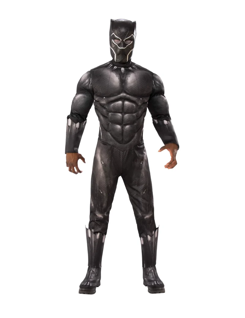 Black Panther™ Deluxe Lizenzkostüm für Erwachsene schwarz