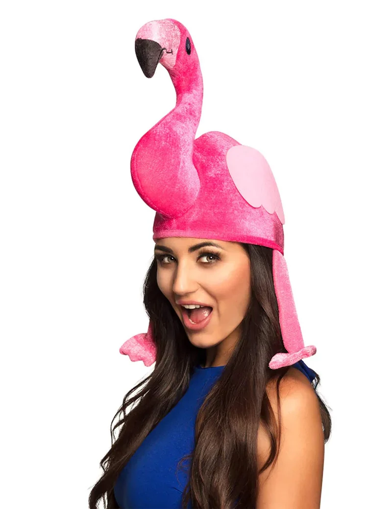Flamingo Hut für Erwachsene pink