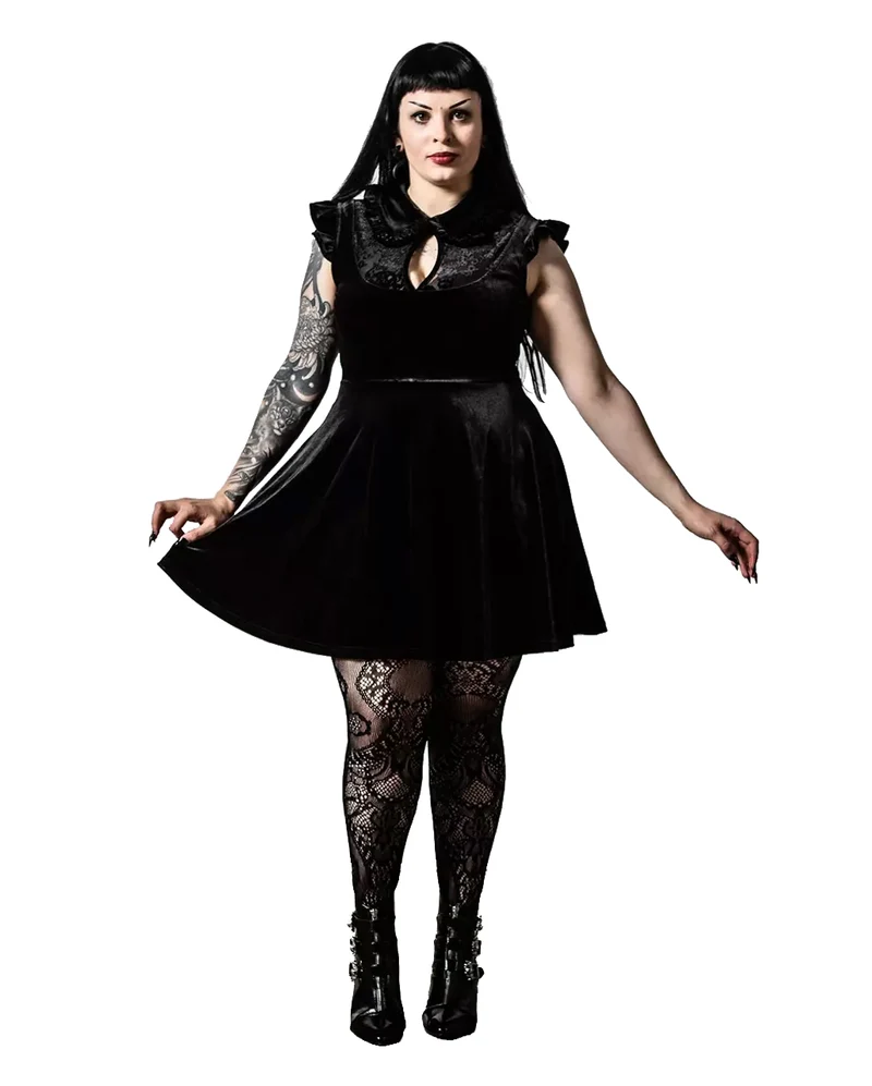 KILLSTAR Amaymon Kragenkleid