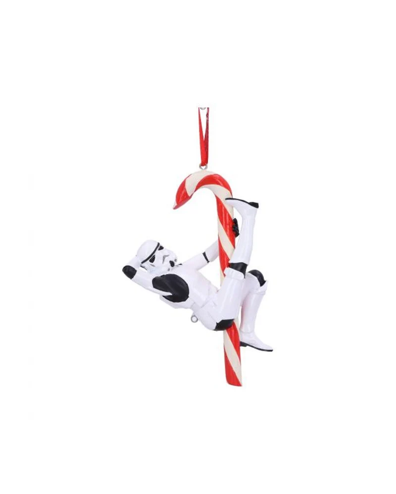 Star Wars Stormtrooper mit Candy Cane Weihnachtskugel