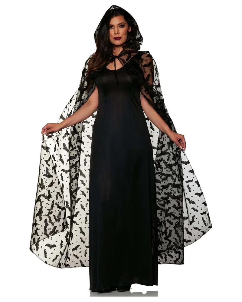 Halloween Umhang mit Fledermaus Motiv