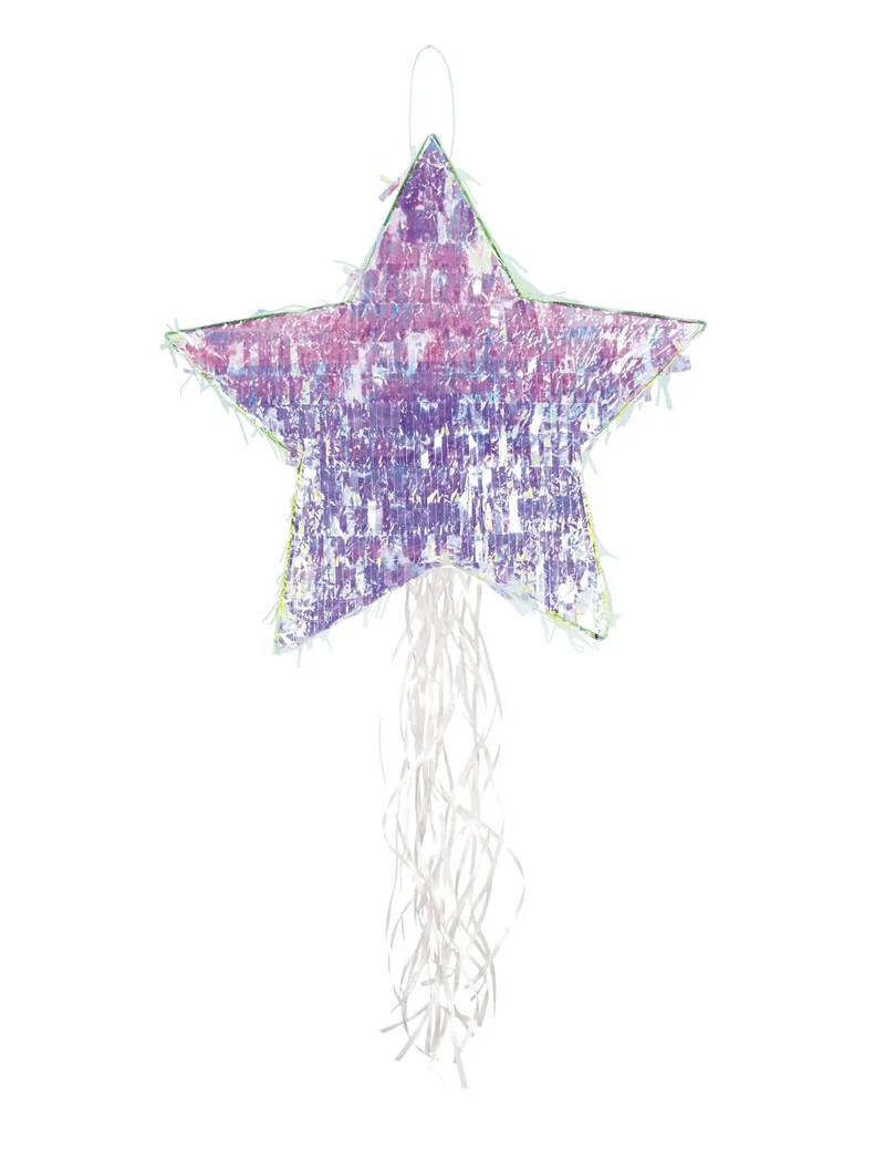 Schillernde Stern-Piñata 45 cm