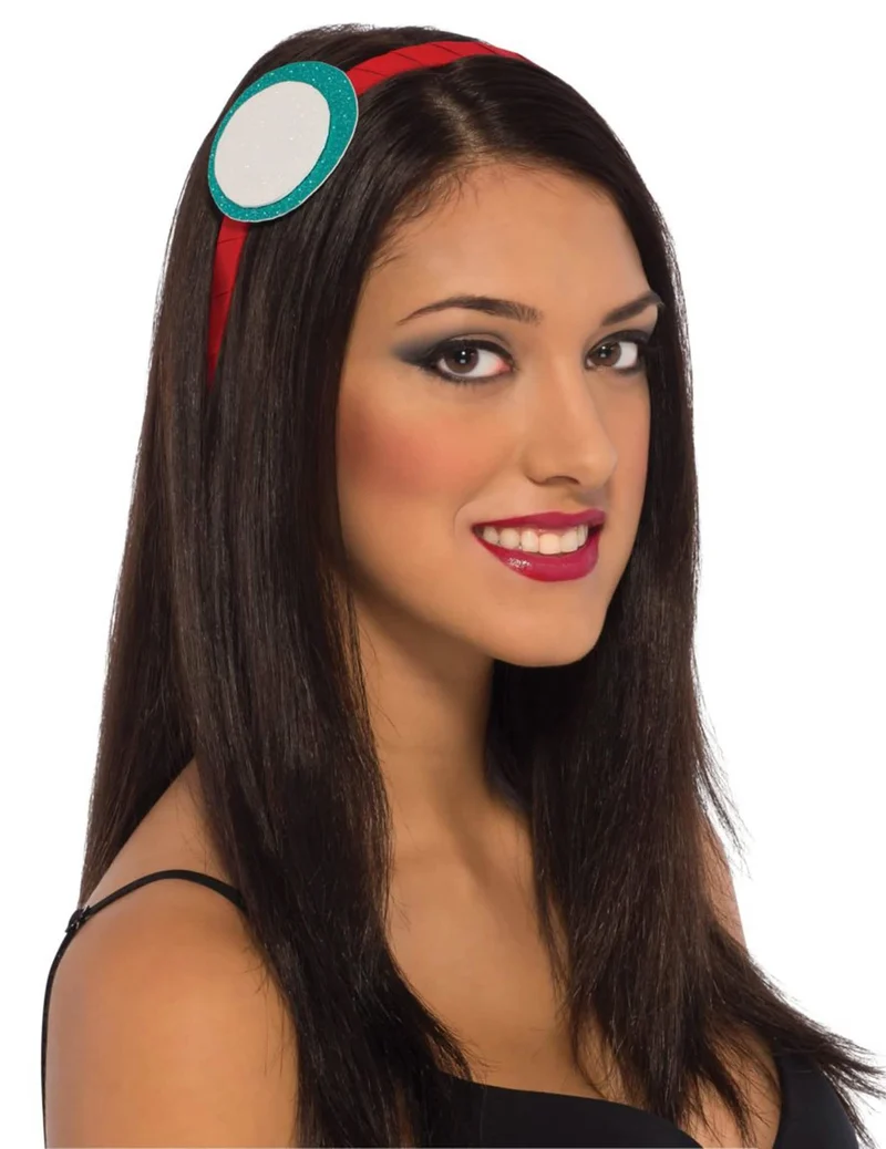 Iron Man™-Haarschmuck für Damen Lizenz türkis-weiss-rot