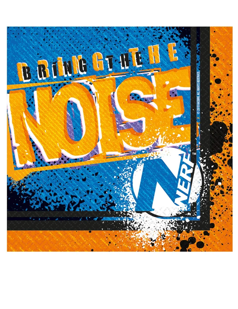 16 Nerf-Papierservietten 33 x 33 cm