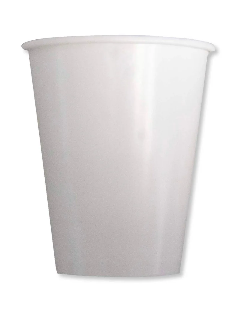 8 kompostierbare Pappbecher Elfenbein 250 ml