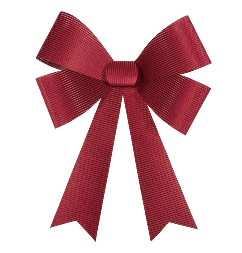 Bordeaux Rote Schleife Samt 86cm