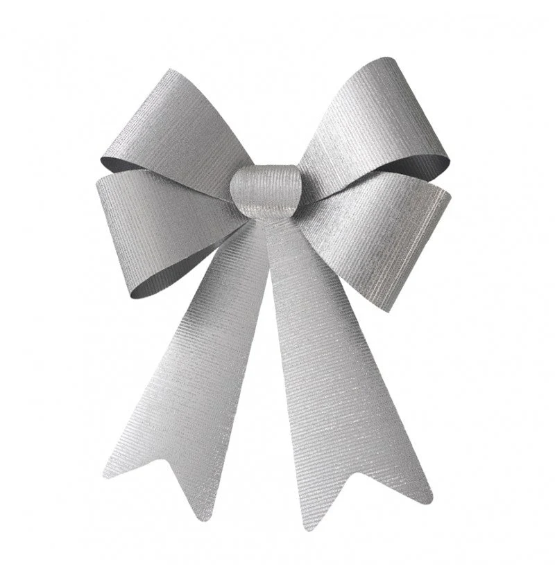 Silberne Schleife 66cm