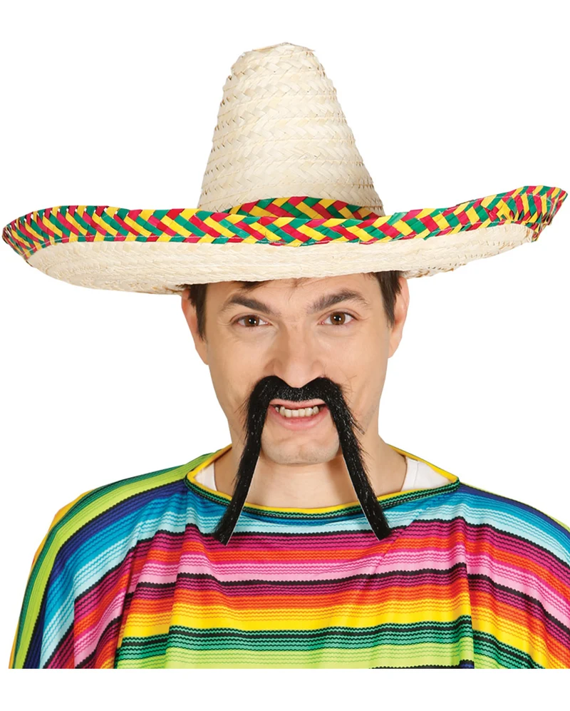 Stroh Sombrero mit Kordel