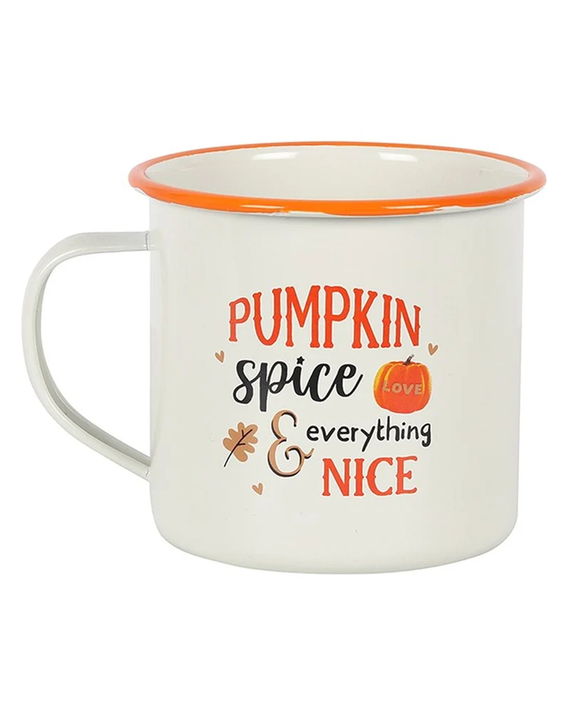Pumpkin Spice Becher aus Emaille