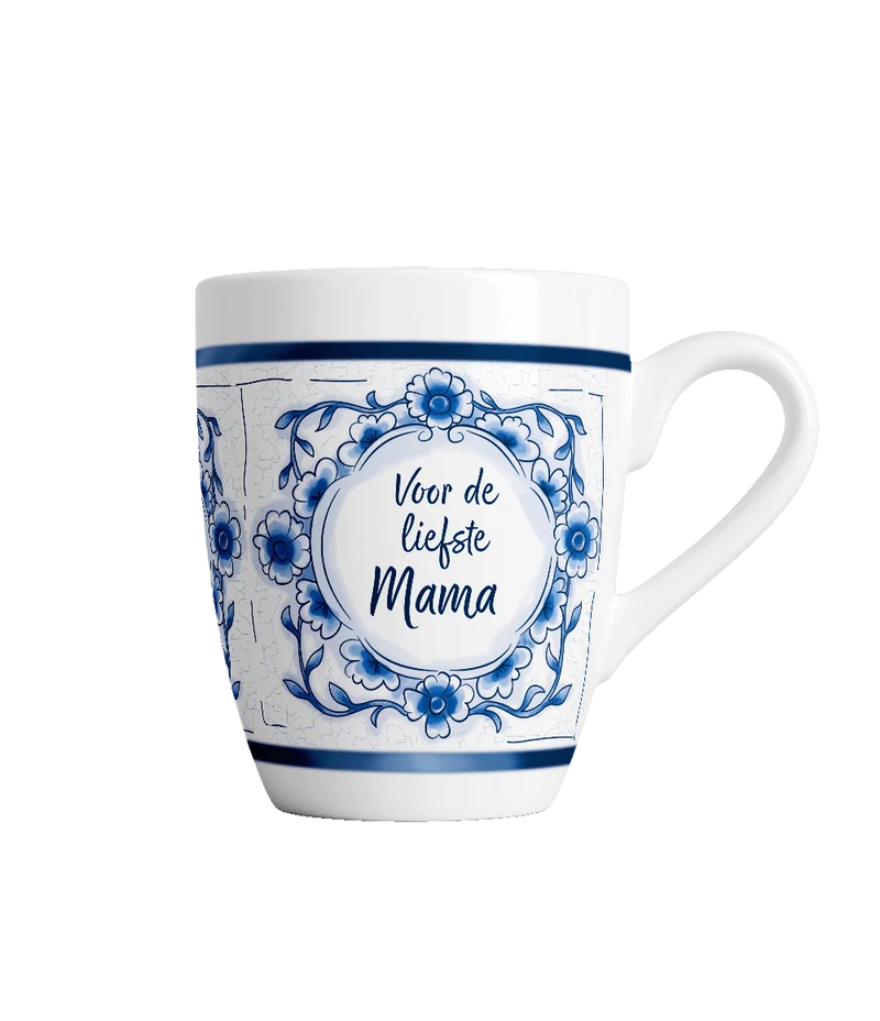 Liebste Mutti Tasse Delfter Blau