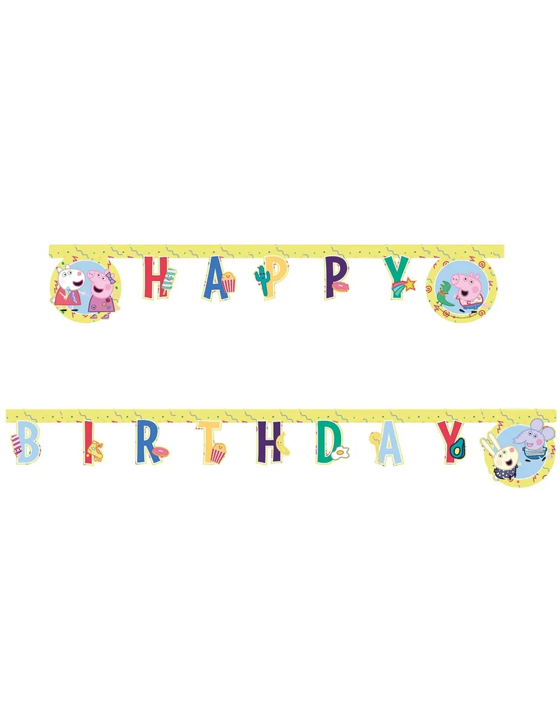 Peppa Wutz™-Party-Girlande für Geburtstage Raumdeko bunt 2 m