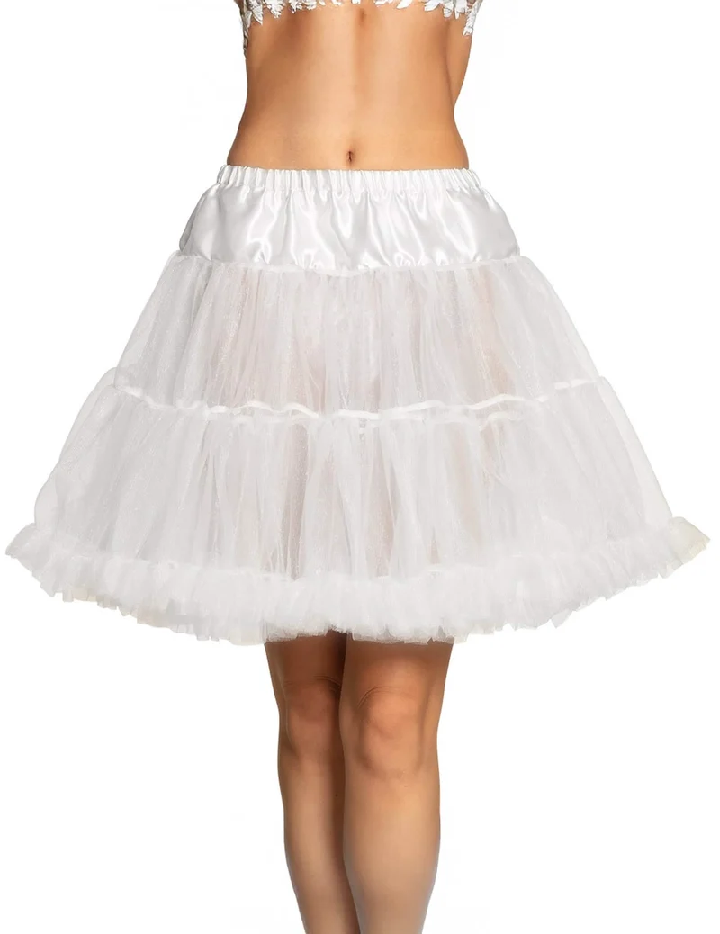 Petticoat Kostümzubehör Unterrock für Damen weiß