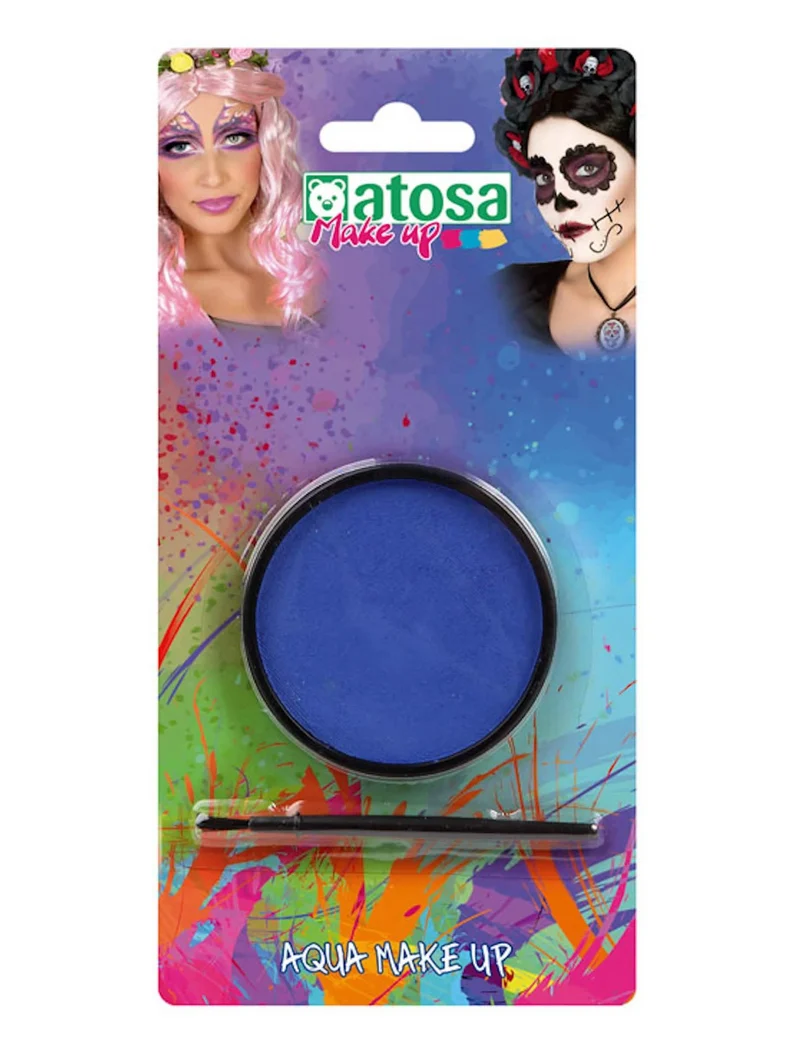 Gesichts- und Körper-Make-up auf Wasserbasis 2-teilig blau 12 g