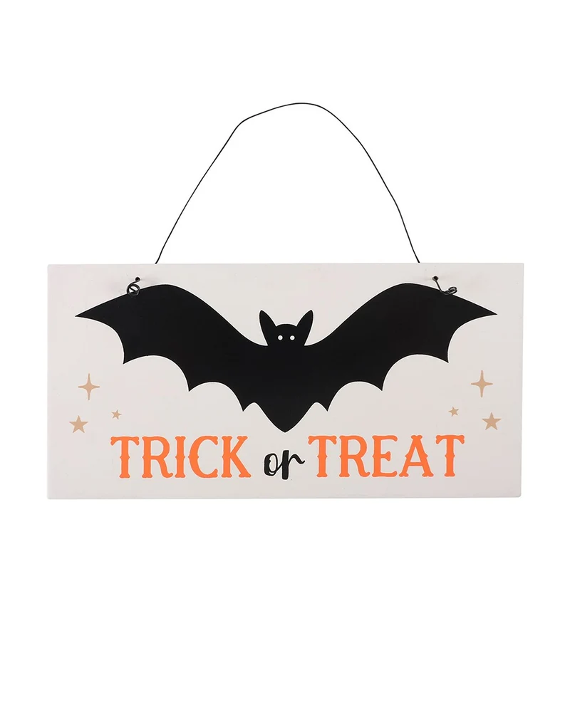 Trick or Treat Fledermaus Hängeschild