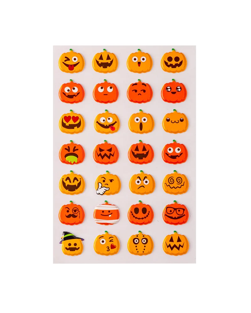 3D Halloween Kürbis Aufkleber