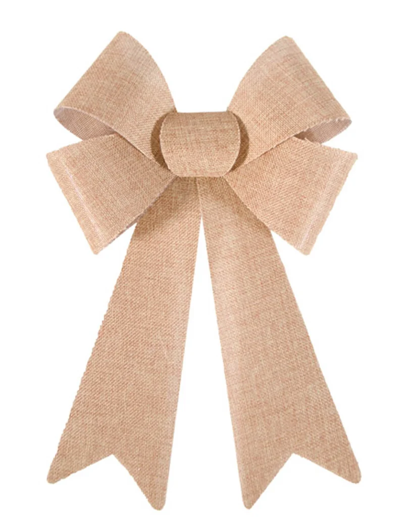 Schleife aus Jute-PVC 23 x 35 cm für rustikale Hochzeit